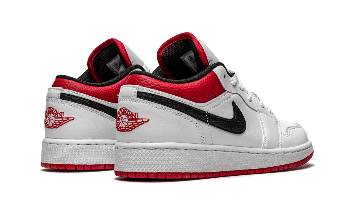 Air Jordan 1 Low GS White / Gym Red 553560 118