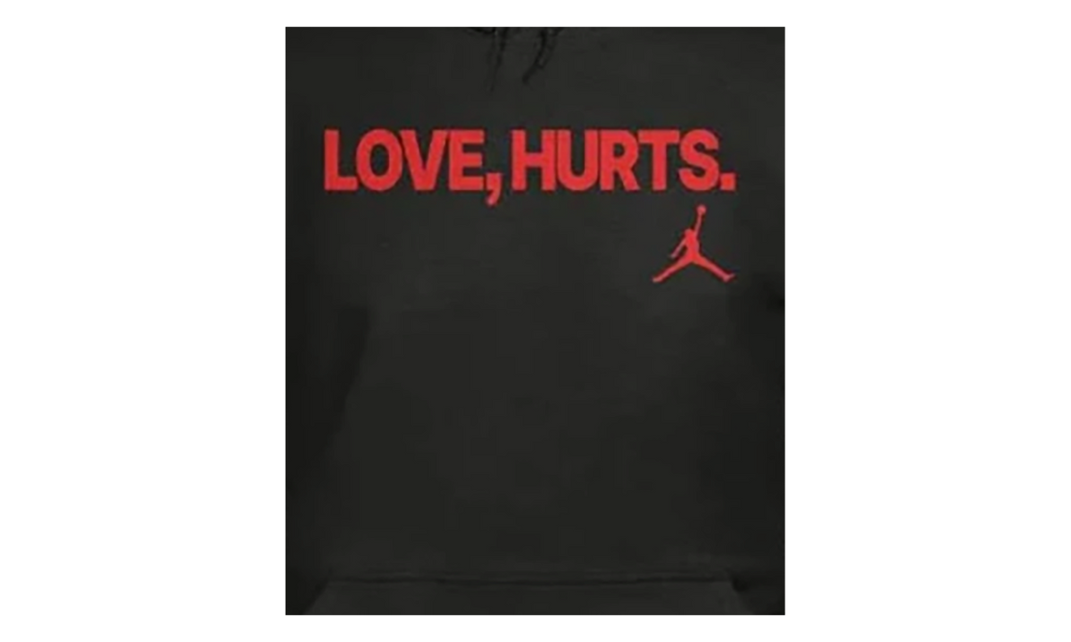 Jordan Fleece Love Hurts Jalen Hurts Hoodie Bred IQ3843 010